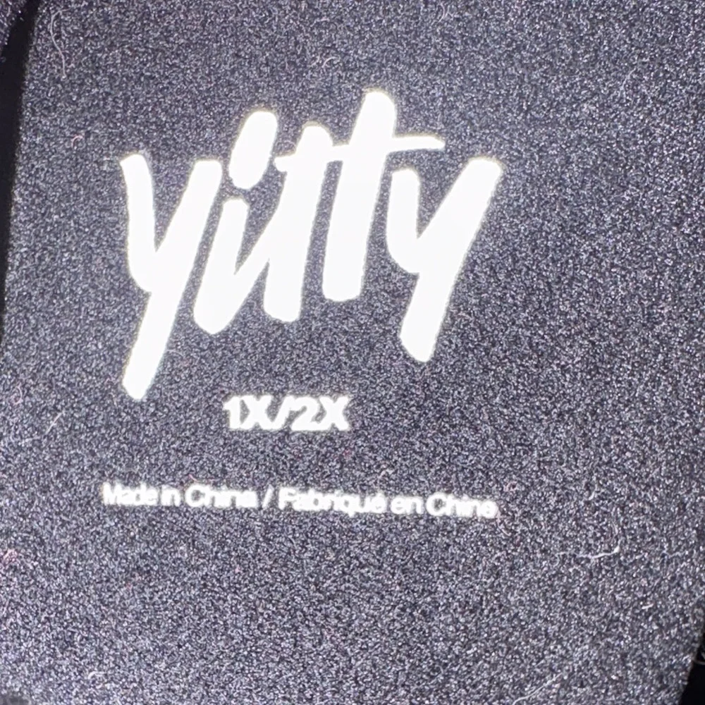 YITTY Black Bodysuit Shape ware Size 1X /2X Fits Small